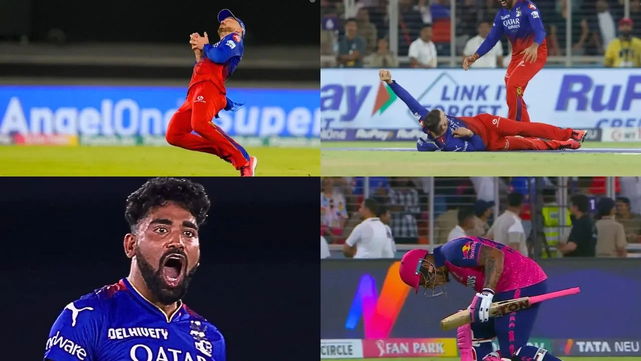 RR vs RCB: Faf du Plessis takes a stunner to remove Shimron Hetmyer to almost win the game for his team