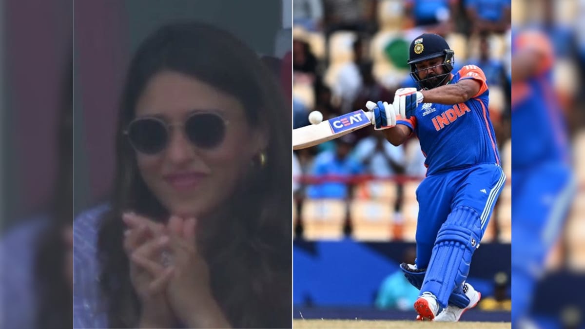 6, 6, 4, 6, 0, 6: Rohit Sharma Dispatches Mitchell Starc, Wife Ritika Sajdeh Reacts. Watch | Cricket News