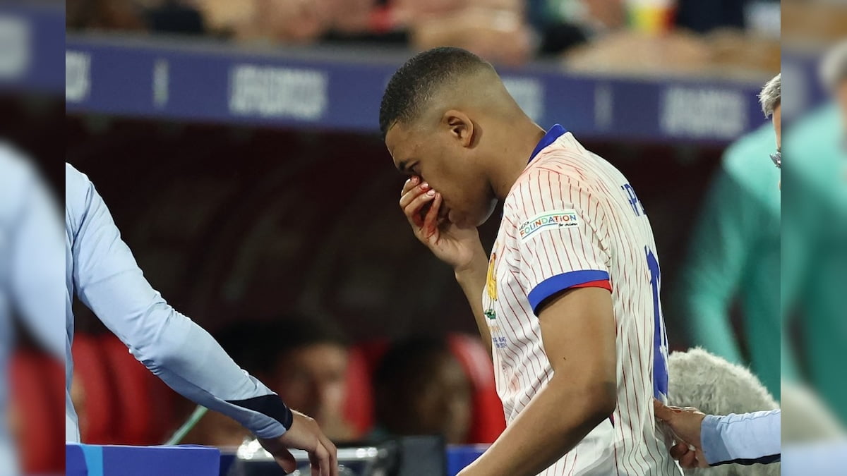 Kylian Mbappe Breaks Nose In France Euro 2024 Win