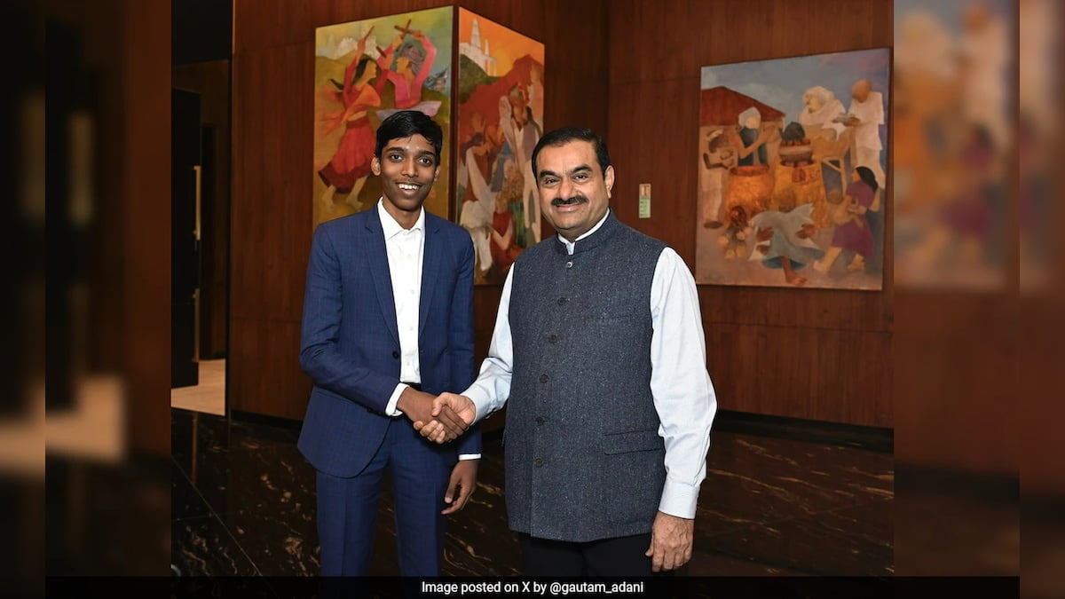 “You’re On A Roll”: Gautam Adani Lauds R Praggnanandhaa For Beating World No.2 Fabiano Caruana | Chess News