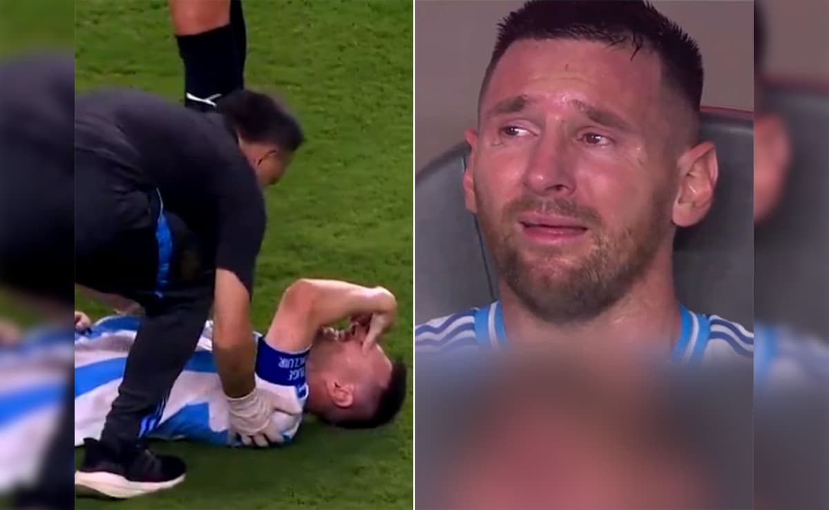 Heartbroken Lionel Messi In Tears After Injury Cuts Short His Copa America Final. Video | Football News