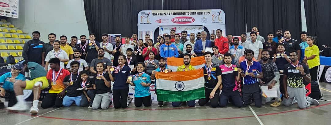 Indian Para Team Won Medals at Uganda Para Badminton International 2024 at Kampala